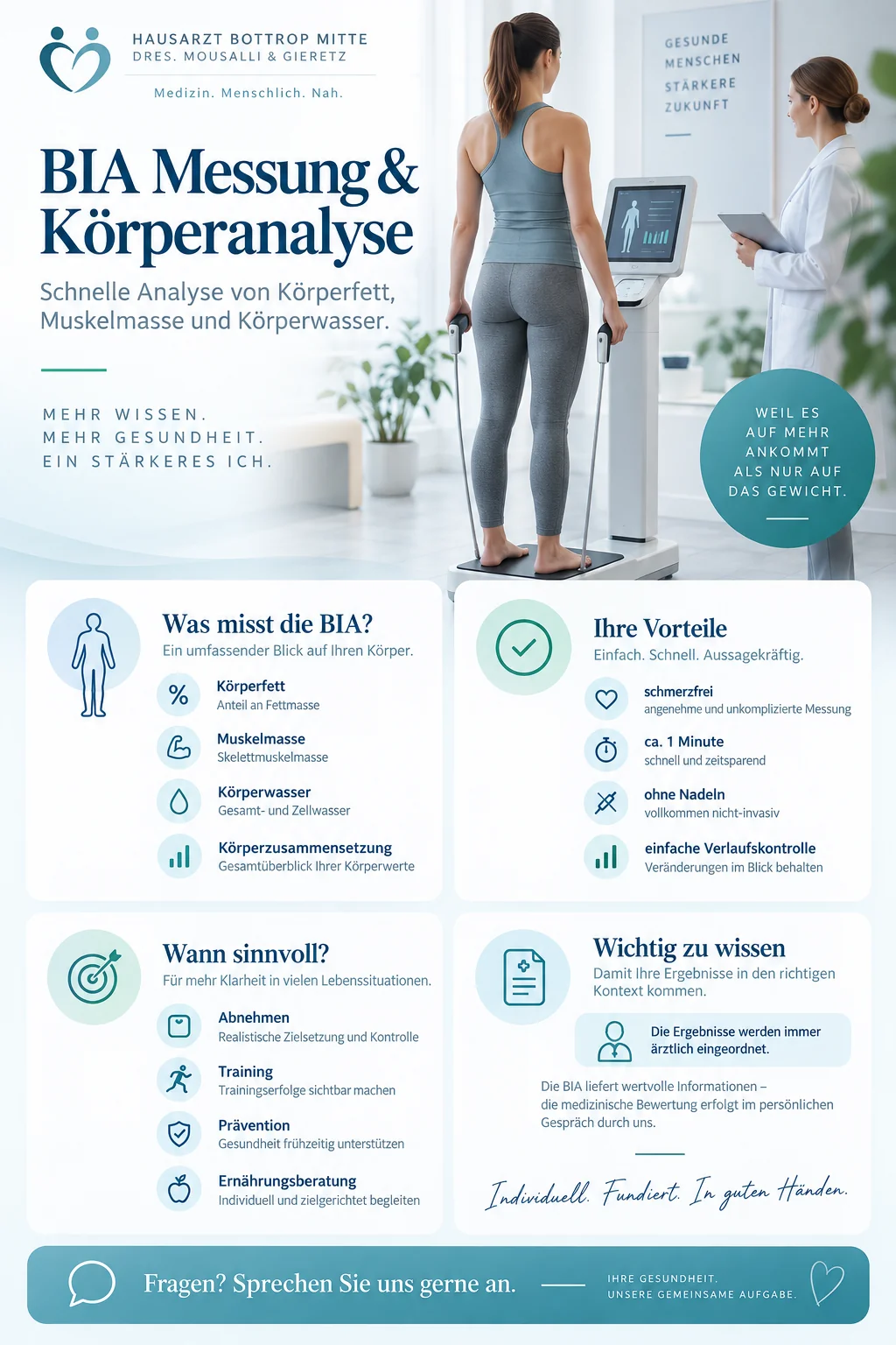Bioimpedanzanalyse und Körperanalyse in Bottrop